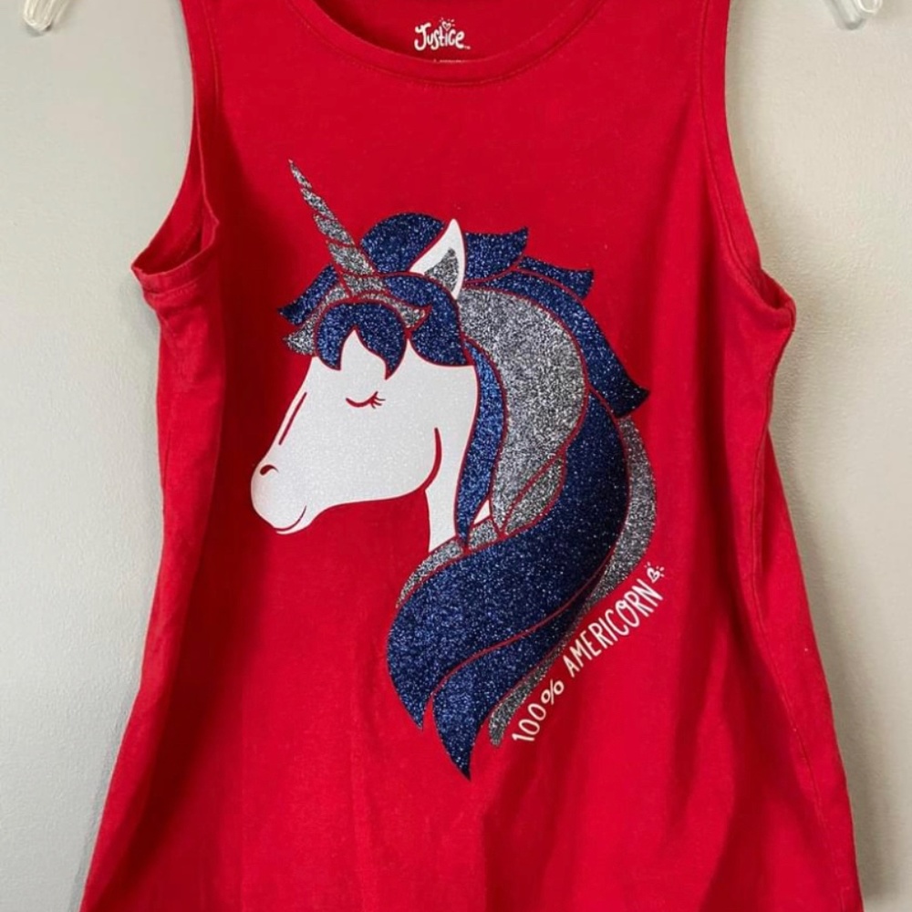 Girls Justice  tank top size 14/16 worn once.